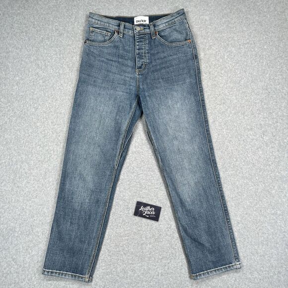 DUER High Rise Straight Leg Jean - Picture 1 of 15